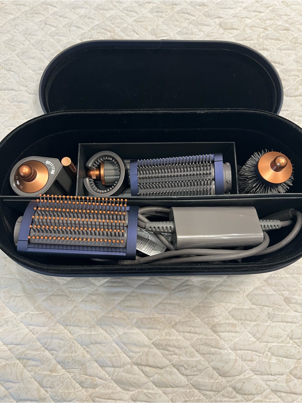 Dyson Airwrap Styler Long Prussia Blue/Copper Hair Styling w/Attachments & Box